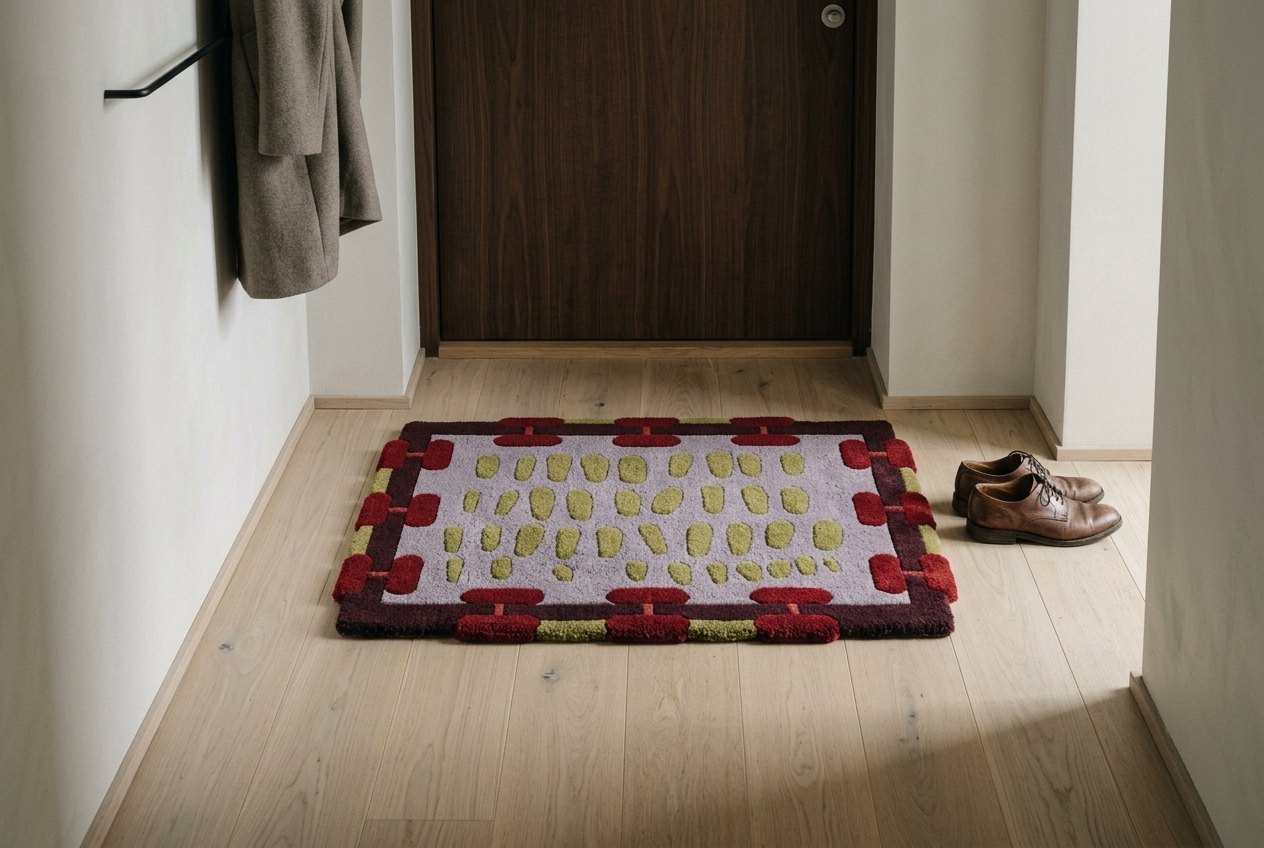 THRESHOLD door mat in an entrance hall